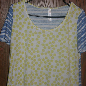 Multi Colored Med LuLaRoe Classic Tee